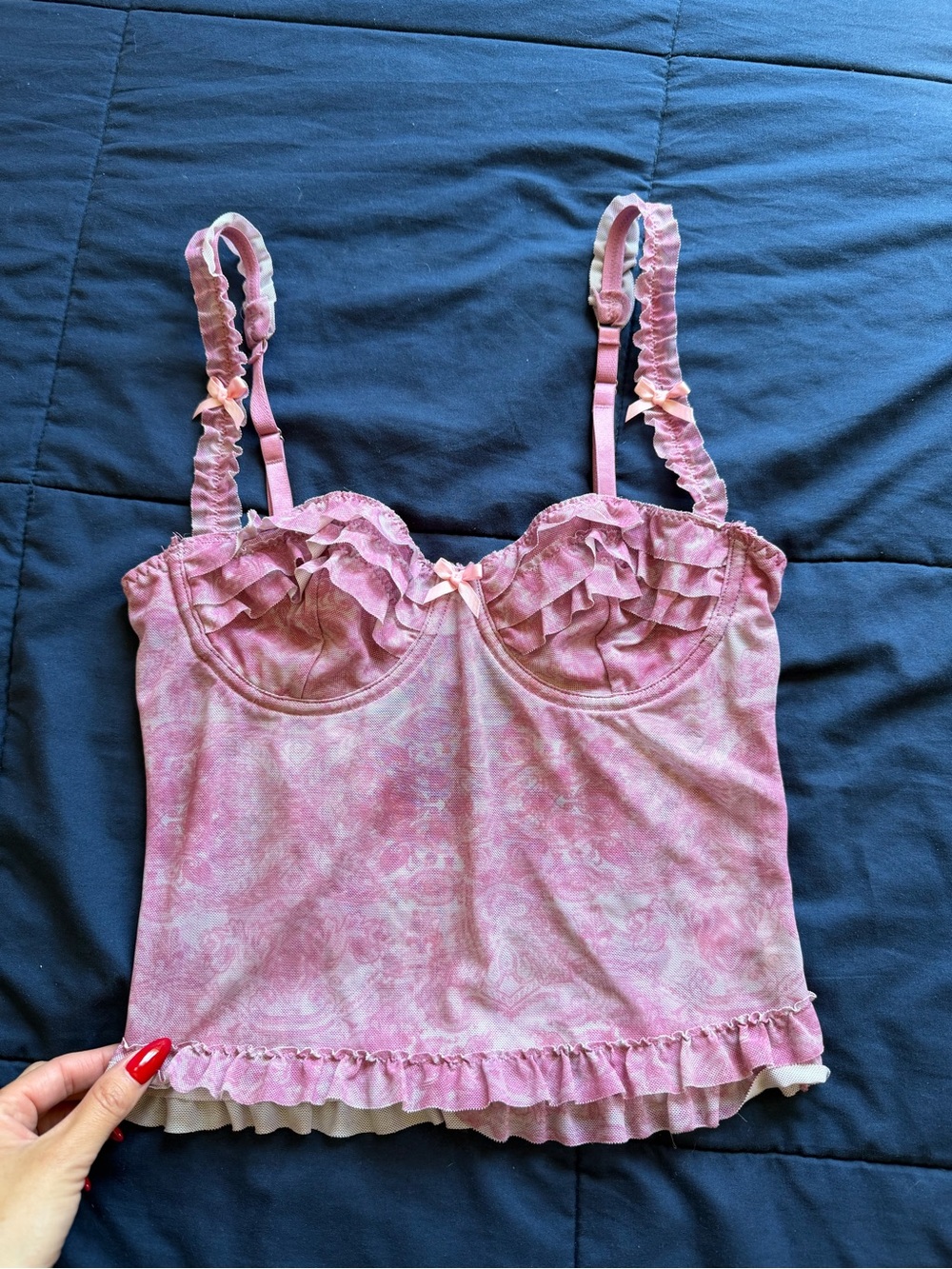 Edikted Ruffle Lace Top & Short Set - Picture 2 of 14